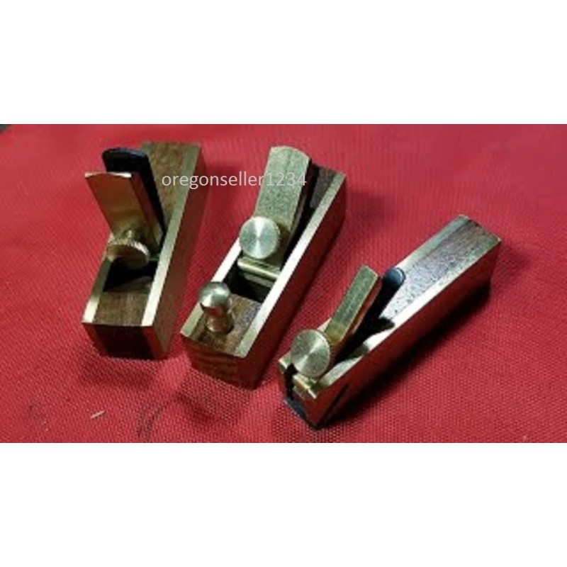 Windsor Design 3" Mini Brass Bullnose Scraper Block Plane Wood