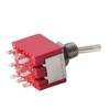 5Pcs ONON 2 Position Toggle Switch 3PDT 9 Pin 6mm