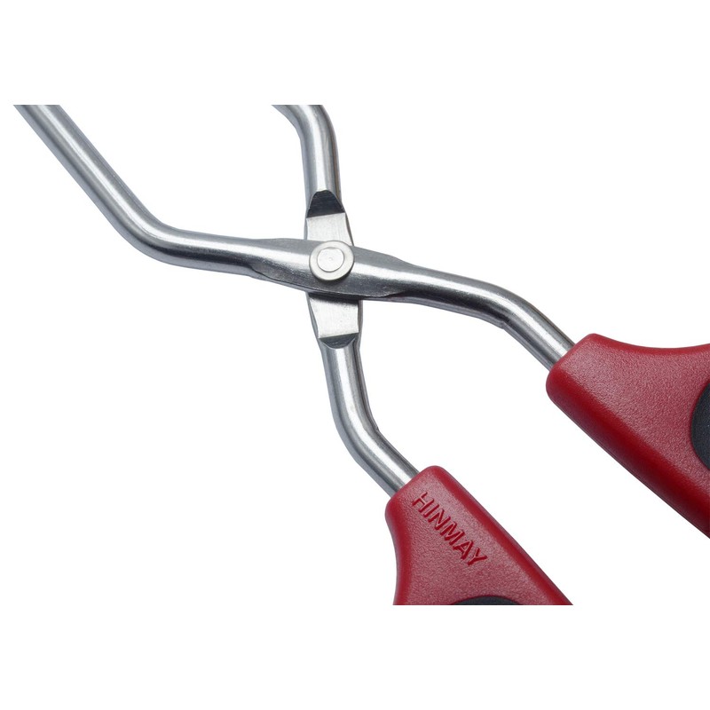 HINMAY Scissor Tongs 11-Inch Heavy Duty Stainless Steel Scissor Cooking