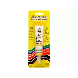 Aunt Martha's 900-943 Ballpoint Paint Tube 1oz, Dark Yellow