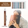Roowest 60 Pcs Bible Keychain Scriptures Bible Verse Keychain Lanyard