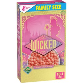 General Mills Wicked Glinda Good Berry Breakfast Cereal Family Size, 18.1 OZ