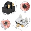 Jawfait PTC Refrigerator Start Relay and Overload Protector Kit, QP2-15