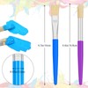 20 Pcs Paint Brushes for Kids, Round and Flat Kids