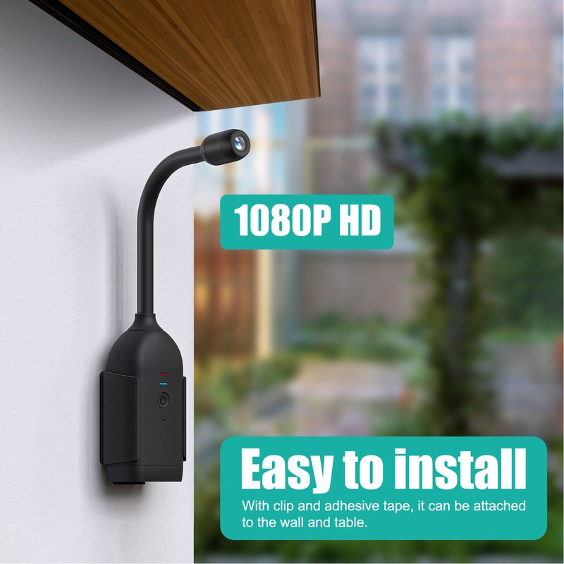 WIFI Camera 360 ° Panoramic Gooseneck 2 Way Intercom Motion