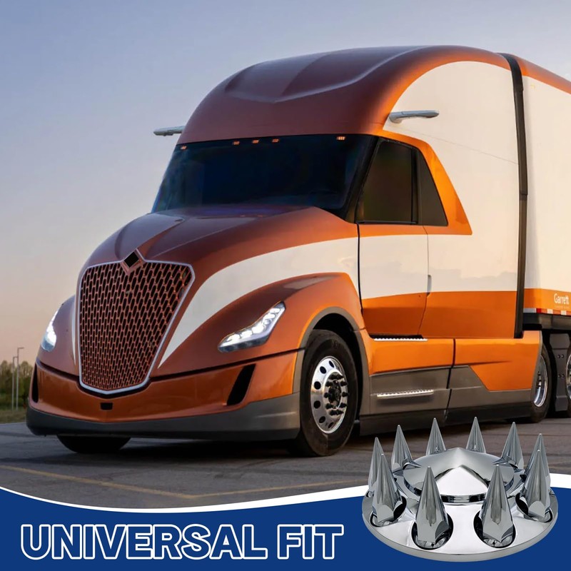 czyopo Spiked Complete Axle Wheel Cover Set with 33mm Thread-on