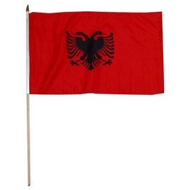 US Flag Store Albania Flag, 12 by 18-Inch