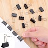 10PCS Binder Clips Black Metal Foldback Clamps Document Paper 51mm