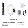 Meteor Effect Fiber Optic Light Kit, 3W 120pcs*0.04in*13.1ft/4m Shooting Stars