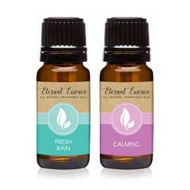 All Natural Fragrance Oils - Pair (2) - Fresh Rain & Calming - 10ML