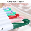 7 Sizes Crochet Hooks Set (7mm-20mm) with 9 Pcs Large-Eye