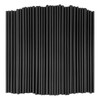 KTOJOY Disposable Drinking Plastic Straws, 8.26" Long, 0.23'' Diameter, Black,