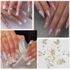 SEMATA Spring Summer Flower Nail Art Charms Clear 3D Butterfly
