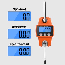 Electronic Hanging Scale, Digital Kitchen Scale, Digital Luggage Scale, Luggage Scale, Crane Scale, Luggage Scale, Digital with Hook, Portable Hanging Scale, Industrial Scale, 300 kg for Suitcases,