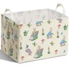 DEANHOT Rabbit Foldable Handle Storage Basket, Waterproof Organizer for Nursery,