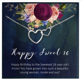 Sweet 16 Birthday Gifts for 16 Year Old Girl, 16th Birthday Gifts Girl Necklace, Sweet Sixteen Necklace Gifts for 16 Birthday Gifts for Girls 16