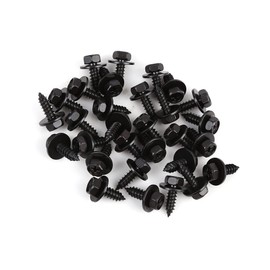 ACROPIX Screw Bolt Retainer Fender Liner Under Cover Screw Fit for Toyota - Pack of 30 Black