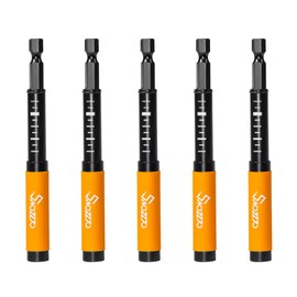 Swozzto 5PCS 1/4" Hex Shank Magnetic Drive Guide(Length:3.15"),Drill Bit Tip Holder for Prevent Screws Shaking When Driving