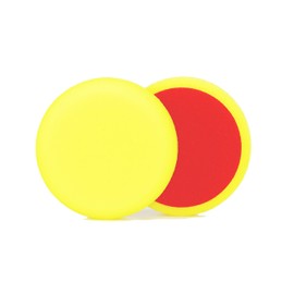 ALCLEAR 558030M_2 558030M Sanding Pad Car Polishing Sponges Medium Diameter 80 x 25 mm Yellow Set of 2 Polishing Pad Polishing Pad Sponge Polishing Foam for Polishing Machine