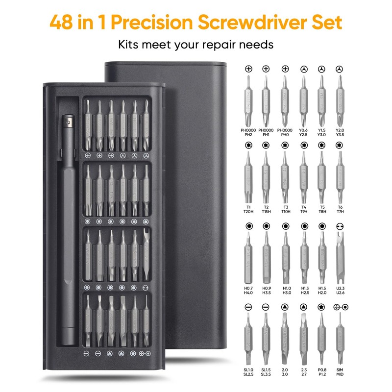 Agaritek Professional 48-in-1 Precision Screwdriver Set, Mini Repair Tool Kit