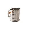 Nordic Ware Flour Sifter, 3-Cup Stainless Steel Flour Sifter, Rotary