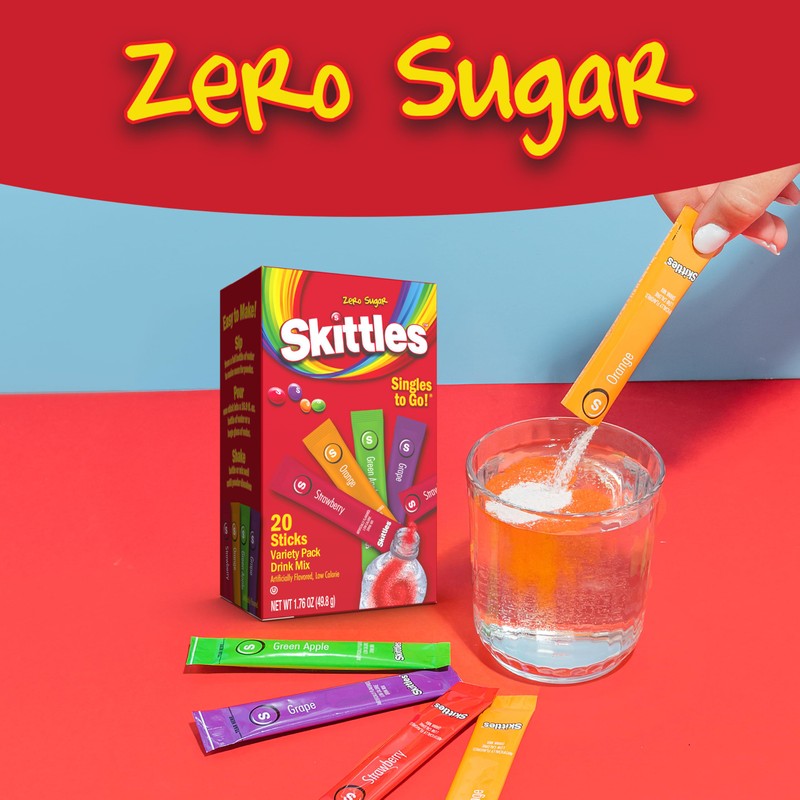 Skittles Singles To Go Variety Pack, Watertok Powdered Drink Mix,