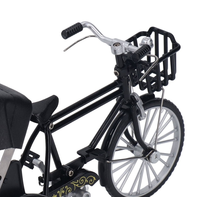 Rickshaw Model Retro Design Decorative Interesting Alloy 3 Wheel Rickshaw