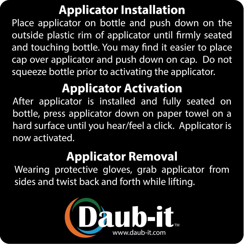 Daub-it Empty Bottles with Mohair Dauber Applicator - 2 Pack