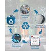 HW CASA Pack of 60 Eco Friendly Bin Liners 50L