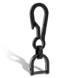 KeyUnity Titanium 2 in 1 EDC Keychain Clip Multitool, Carabiner Keyring, Quick Release Keyring, Belt Clip, Multi Tool Keyring, Key Holder with Bottle Opener with D Ring, for Men & Women Outdoor