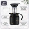 Ziliny 2 Pcs 34 oz Thermal Coffee Carafes for Keeping