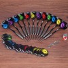 CyeeLife Steel tip Darts 22g+16 Flights+Sharpener+Dart Tool+12Aluminium shafts with Rubber