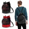 DHSWNNG Pack of 2 Basketball Bag, Ball Net 1 Ball,