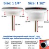 Replacement Undermount for Sink Drain Fitting for 1 1/4 Inch