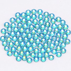 YHMQ DU 1440 pieces rhinestones, nail crystals + rhinestones for nails, crystal aquamarineAB + SS6 (1.8 + 2.0 mm)