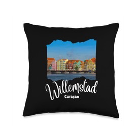 Willemstad Curaçao / Curacao Throw Pillow