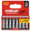 Eveready Super Heavy Duty Carbon Zinc AAA, 8 Pack