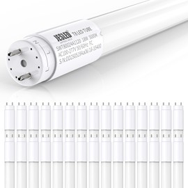 JESLED 30 Pack 4FT T8 LED Bulbs,18W 2400LM 5000K Led Tube Light,Hybrid Type A+B T10 T12 Fluorescent Bulbs Replacement,Single or Double End Powered,Plug and Play or Ballast Bypass,ETL
