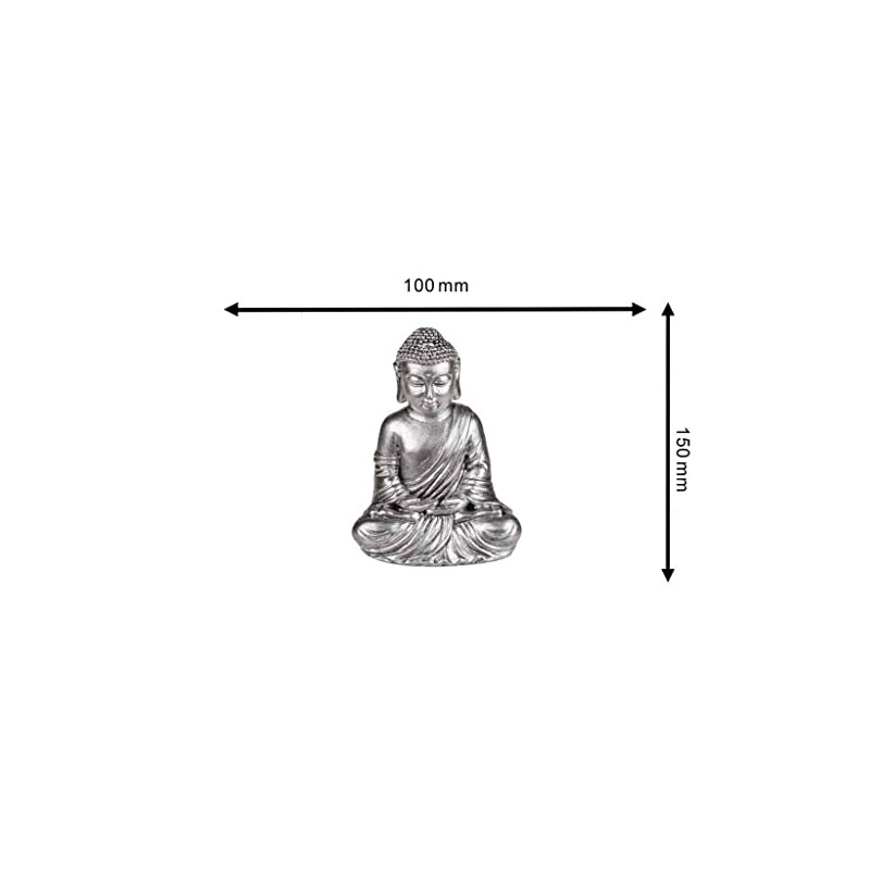 Out of the blue Decorative Object/Zen Buddha Statue/Material: Polyresin/Dimensions: 15