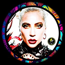 LADY GAGA POP ROCK  SET OF TWO PUNK LEATHER BRACELET BLACK