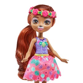 Enchantimals Sunshine Beach HXB98 Otter Doll and Animal Lover with Deluxe Hair Styling Animal Toy Colourful Fashion