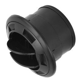 Dashboard Air Conditioning Deflector,75mm Black Air Ventilation Outlet Round Louvered Dash Vent Exhaust Grille for Car RV Boats Yacht