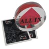 ChipDaddy 3" Acrylic All-In Button - Red Spade Dealer Marker