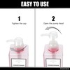 YACEYACE Pink Shampoo and Conditioner Set of 3, 16.9oz Clear