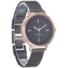 NINE WEST Women's Mesh Bracelet Watch, Dark Gunmetal Grey/Rose Gold,