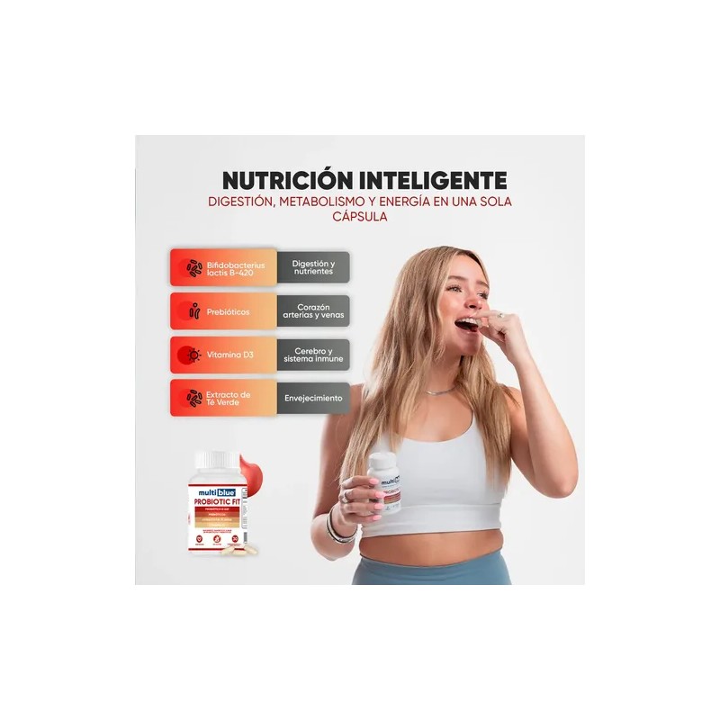 Multiblue - Probioticos Prebioticos Y Vitamina D3 - Pack X2