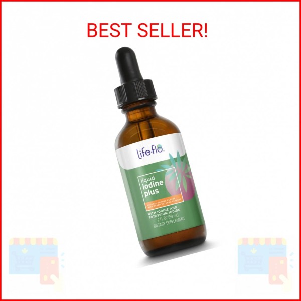 Life-flo Liquid Iodine Plus 150 mcg, Supplement for Thyroid Support,*