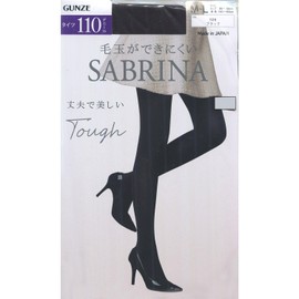 Gunze SBW60 Tough 110 Denier Women's Tights, Durable and Beautiful, Black