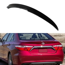 cciyu Factory Style Rear Trunk Lip Spoiler Wing Fits for 2015-2017 For Toyota For Camry Racing Trunk Spoiler(ABS Glossy Black)