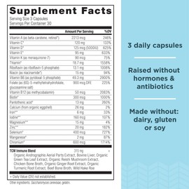 Ancient Nutrition Ancient Nutrition Multi Immune Capsules, 90 Count + Vitamin C + Probiotics Capsules, 60 Count